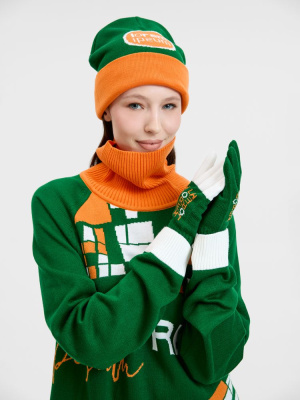 Перчатки вязаные Guanti на заказ, акрил, размер L/XL