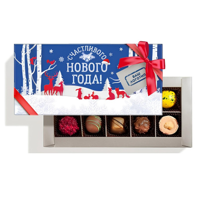 Набор конфет ручной работы с логотипом