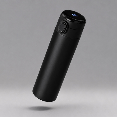 Вакуумная термокружка с индикатором и медной изоляцией Bravo, тубус, 400 мл