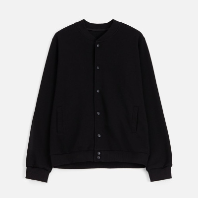 Бомбер унисекс Nuppu, черный, размер S Бомбер унисекс Nuppu, черный, размер S