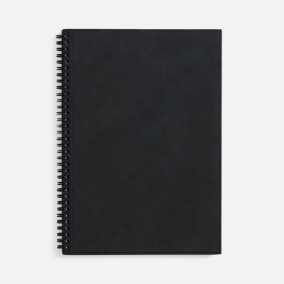 Ежедневник Notera Maxi, недатированный, черный
