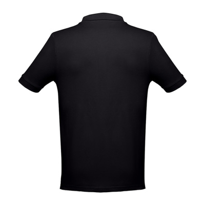 Рубашка-поло мужская ADAM, черный, XXL, 100% хлопок, плотность 195 г/м2