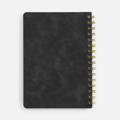 Ежедневник Spiral, недатированный, черный