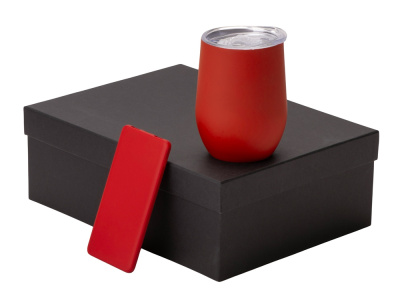 Подарочный набор COLOR IT с термокружкой и повербанком, 10000 mAh