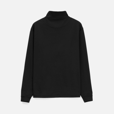 Свитшот на молнии из бифлекса Morfiss, черный, размер XS/S