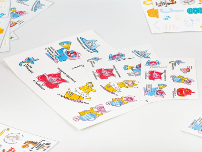 Наклейки бумажные Sticker Pack на заказ, S Наклейки бумажные Sticker Pack на заказ, S