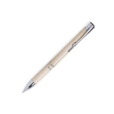 Ручка шариковая NUKOT, бежевый;  пластик с зерноволокном