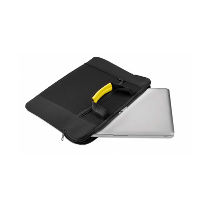 Конференц-сумка XENAC, черный/желтый, 38 х 27 см, 100% полиэстер