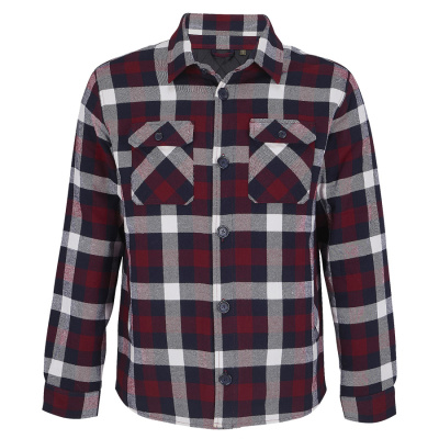 Куртка рубашка мужская NOAH, бордо, XS/S(0),100%хлопок,180 г/м2;подкладка и утеплитель:100%полиэстер