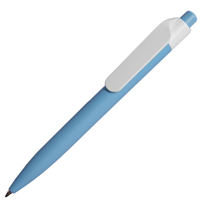 Ручка шариковая N16 soft touch, голубой, пластик, цвет чернил синий