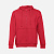 Толстовка мужская на молнии с капюшоном Amsterdam, красная