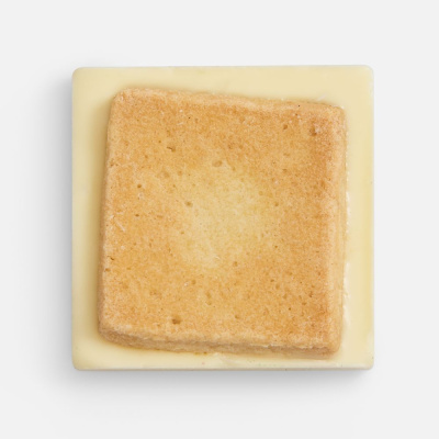 Печенье Dream White в белом шоколаде, квадрат