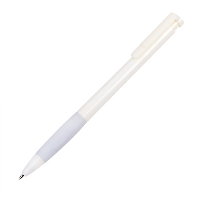N13, ручка шариковая с грипом, пластик, белый