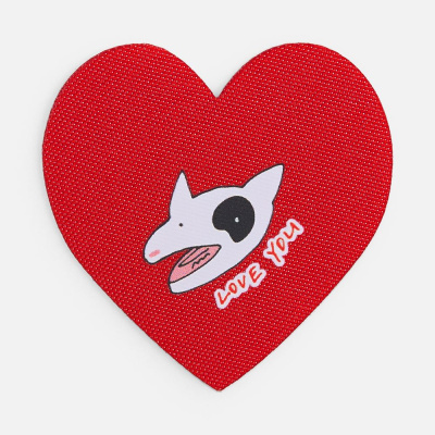 Наклейка тканевая Lunga Cor, M, красная