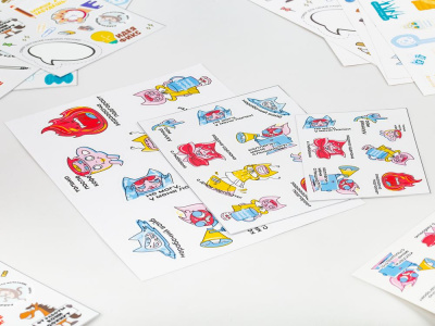 Наклейки UV-DTF Stiker Pack на заказ, S