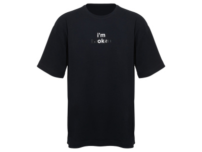 Футболка оверсайз Vienna унисекс с нанесением Трафарет Скульптура 2 цвета, размер S