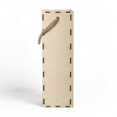 Ящик подарочный WINOTEKA с ручкой, светлое дерево, акрил, 34,5 х 11,5 х 11 см