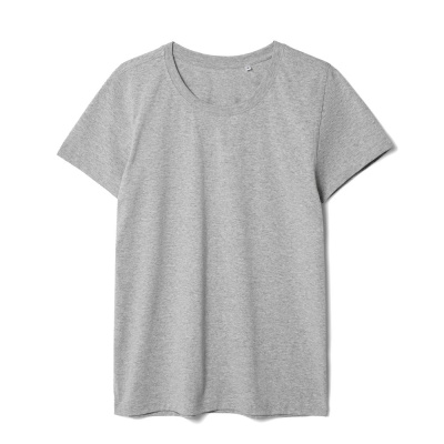 Футболка женская T-bolka Stretch Lady, серый меланж, размер XL