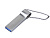 USB 2.0-флешка на 128 Гб с мини чипом и боковым отверстием для цепочки