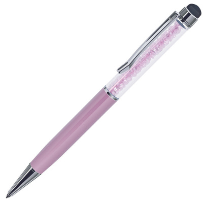 STARTOUCH, ручка шариковая со стилусом для сенсорных экранов, перламутровый розовый/хром, металл