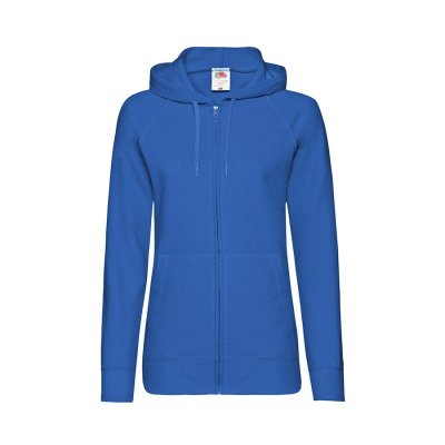 Толстовка без начеса "Ladies Lightweight Hooded Sweat", ярко-синий, L, 80% х/б 20% полиэстер, 240 г/