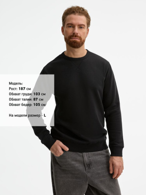 Толстовка унисекс Sully черная, размер XS