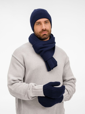 Варежки Catch Match, темно-синие, размер S/M