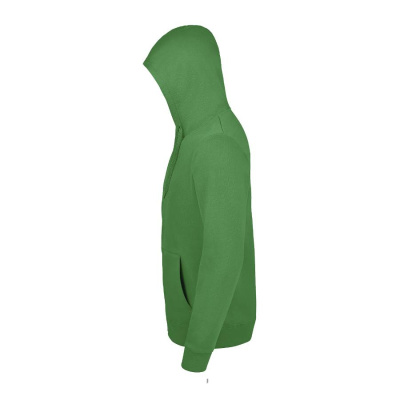 Толстовка мужская на молнии с капюшоном STONE, ярко-зелёный, XL, 50% хлопок, 50% полиэстер, 260 г/м2