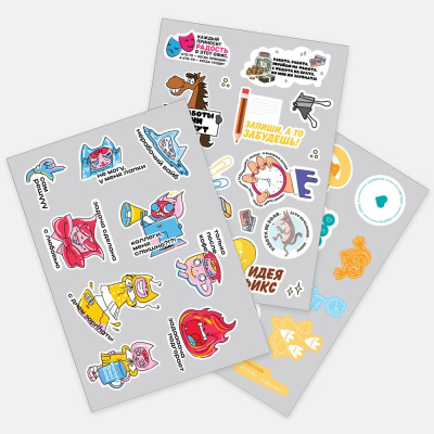 Наклейки бумажные Sticker Pack на заказ, S Наклейки бумажные Sticker Pack на заказ, S