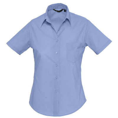 Рубашка "Escape", васильковый_S, 65% полиэстер, 35% хлопок, 105г/м2