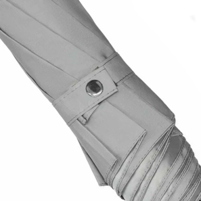 Зонт-трость "Reflect", полуавтомат, светоотражающий серый