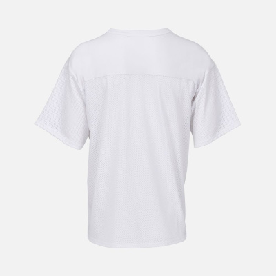 Футболка унисекс Nino с V-образным вырезом, белая, размер S