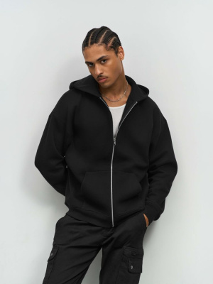 Толстовка унисекс на молнии Jelo, черная, размер XL