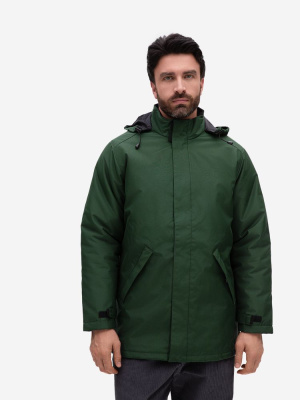 Куртка на стеганой подкладке Robyn, темно-зеленая, размер 3XL
