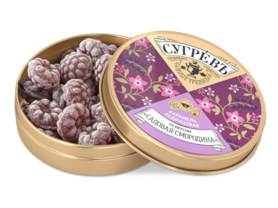 Карамель леденцовая со вкусом апельсина в банке