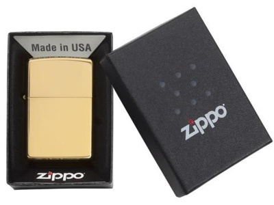 Зажигалка ZIPPO Classic с покрытием High Polish Brass