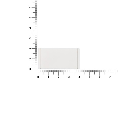 Лейбл из ПВХ Dzeta, XS, белый