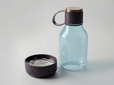 Бутылка для воды 2-в-1 Dog Bowl Bottle со съемной миской для питомцев, 1500 мл