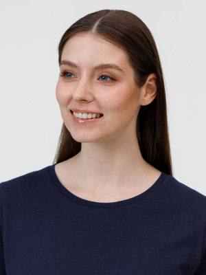 Футболка женская E150 темно-синяя, размер XXL