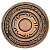 Медаль наградная  "Бронза"; бронзовый; 12х12х2,2 см; D=8,7 см; металл, дерево, стекло