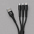 Дата-кабель Armor 3 в 1: micro USB, USB-C, Ligthning, 1.2м