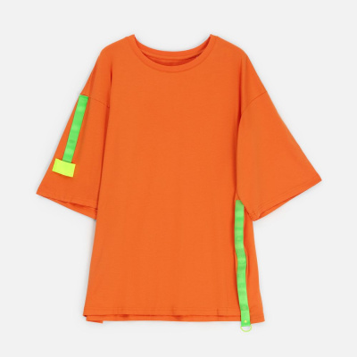 Лейбл тканевый Epsilon, M, желтый неон