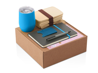 Набор Refreshment с термокружкой, блокнотом, ручкой и ланчбоксом