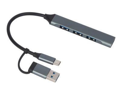 USB-хаб Link с коннектором 2-в-1 USB-C и USB-A, 2.0/3.0