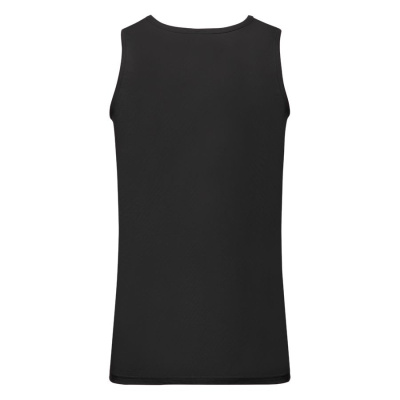 Майка мужская "Athletic Vest", черный_M, 100% х/б, 160 г/м2
