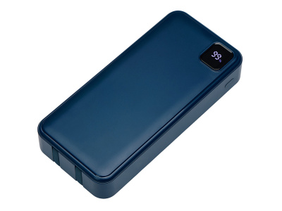 Внешний аккумулятор со встроенными кабелями Фрэйм Про, быстрая зарядка, 20000мач