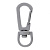 Застежка-карабин Snap Hook, S, серая