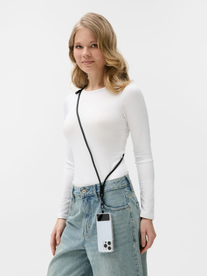 Кабель-ланьярд energyFlex Power Delivery 60 Вт, черный