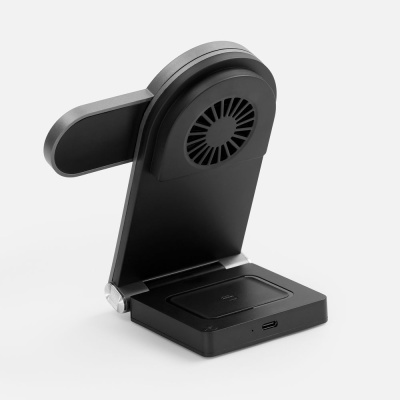 Складная станция беспроводной зарядки transForm, серый металлик