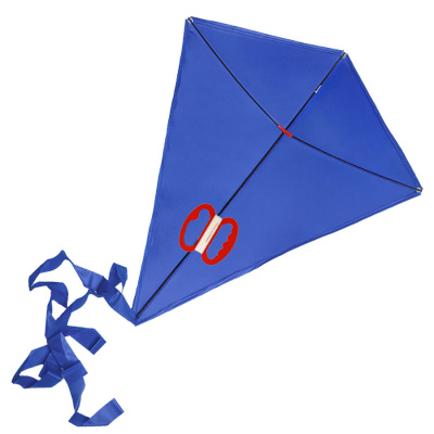 Воздушный змей "РОМБ";  синий; 70*60 см; полиэстер; шелкография